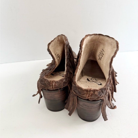 Freebird By Steven Lucy Leather Fringe Boots Boho Hippie Western Coastal Cowgirl - Picture 5 of 10